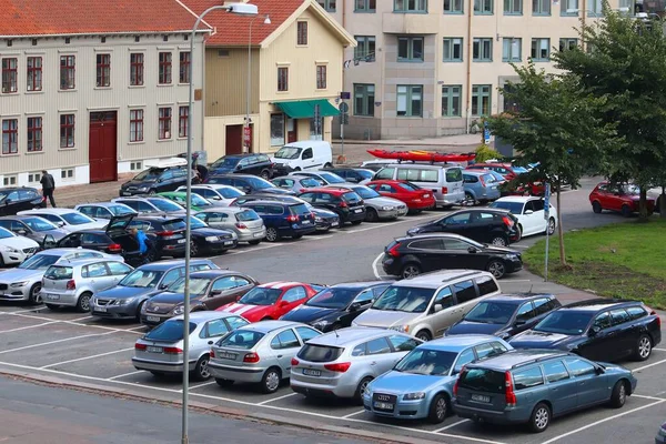 Gothenburg Suécia Agosto 2018 Estacionamento Gotemburgo Suécia Gotemburgo Segunda Maior — Fotografia de Stock