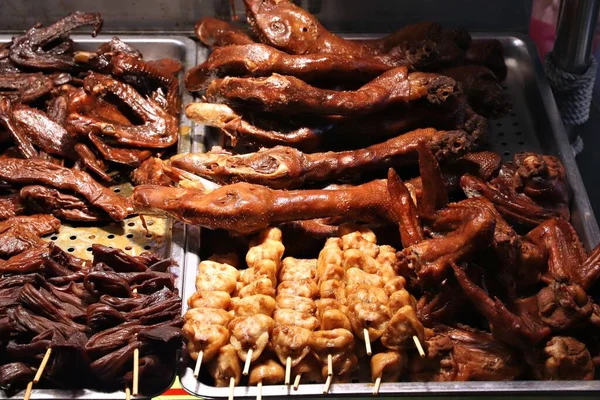 Taiwan Mercato Alimentare Notturno Kenting Street Night Market Buffet Cibi — Foto Stock
