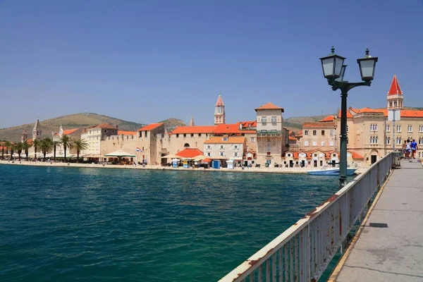 Trogirs Stad Kroatien Unescos Världsarvslista Turistmål Kroatien — Stockfoto