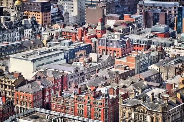 Liverpool City Luftaufnahme Der Stadtarchitektur — Stockfoto