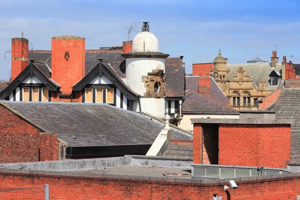 Stockport Місто Скайлайн Північно Західній Англії Частина Великого Манчестера Міст — стокове фото