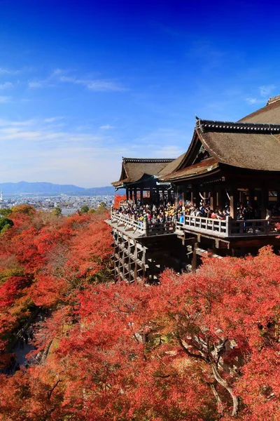 Kyoto Japan November 2016 Folk Besøger Kiyomizu Dera Templet Kyoto - Stock-foto