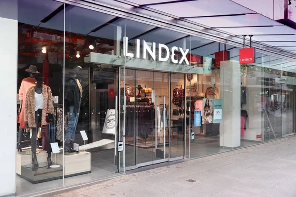 Jonkoping Sweden August 2018 Lindex Clothes Store Jonkoping Sweden Part — Stock Photo, Image