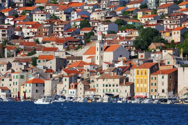 Sibenik Ville Croatie Bord Eau Sibenik Vue Été Croatie — Photo