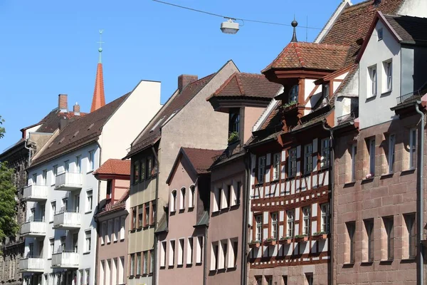 Nuremberga Alemanha Marco Alemão Vista Rua Arquitectura Europeia — Fotografia de Stock