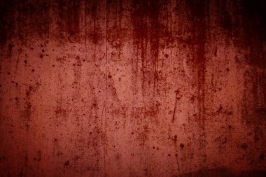 Kırmızı grunge desenli duvar. Eski beton duvar koyu kırmızı zemin.
