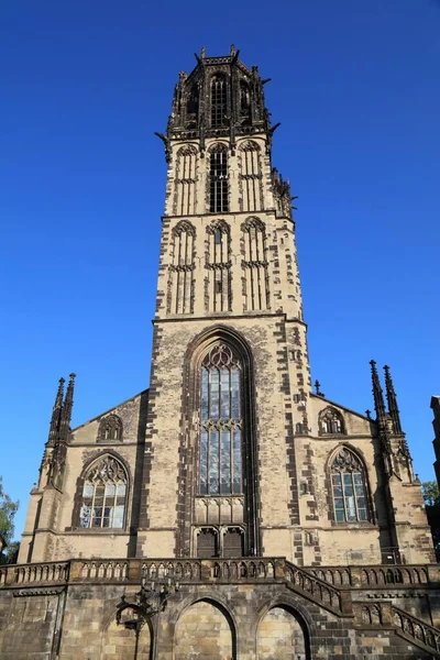 Duisburg Città Germania Salvator Church Salvatorkirche Punto Riferimento Gotico Chiesa — Foto Stock