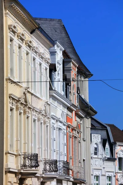 Město Monchengladbach Německu Pohled Ulici Obytnou Architekturou — Stock fotografie