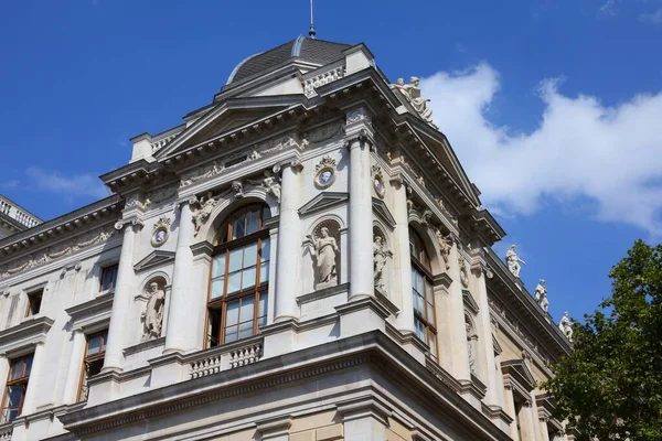 Universidad Viena Austria Edificio Educación Superior Ciudad Vieja Patrimonio Humanidad — Foto de Stock