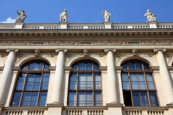 Universidad Viena Austria Edificio Educación Superior Ciudad Vieja Patrimonio Humanidad — Foto de Stock
