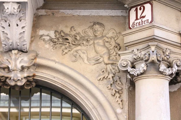 Vienna Austria September 2011 Historic Sign Graben Street Old Town — 图库照片