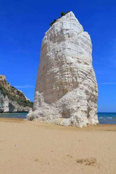 Národní Park Gargano Itálii Pláž Pizzomunno Vieste Italská Krajina — Stock fotografie