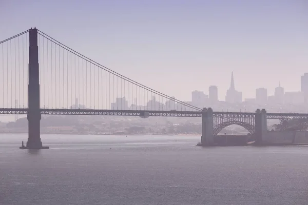 San Francisco Városképe Golden Gate Híd Mögött Kaliforniában San Francisco — Stock Fotó