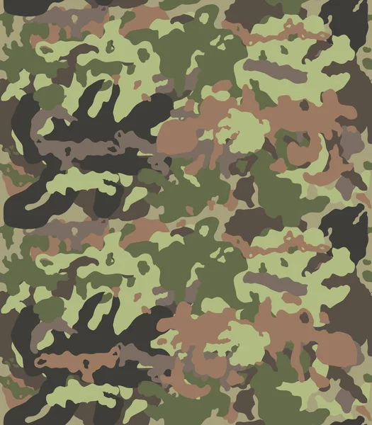 Naadloze Textuur Militaire Camouflage Naadloos Camouflage Patroon Camo Vector Patroon — Stockvector