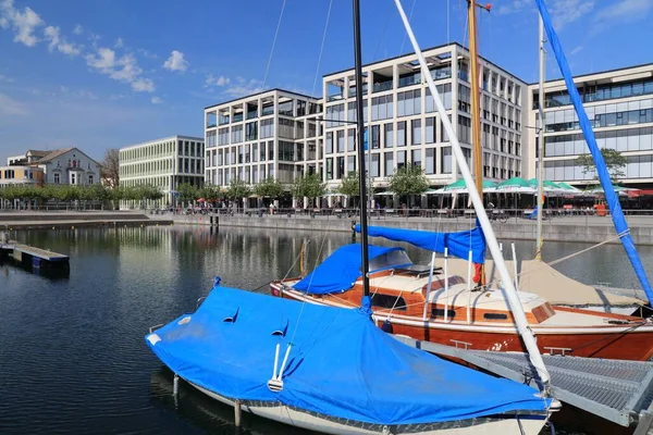 Dortmund Tyskland September 2020 Människor Besöker Phoenix Lake Phoenix See — Stockfoto