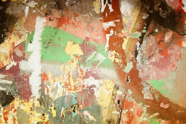 Colorful Wall Background Peeling Paint Urban Texture — Stock Photo, Image