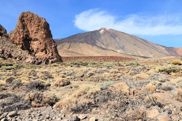 Panorama Tenerife Spagna Vulcano Nel Parco Nazionale Del Teide — Foto Stock