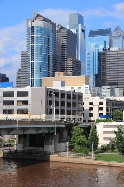 Downtown Philadelphia Pennsylvania Verenigde Staten Skyline Stad — Stockfoto