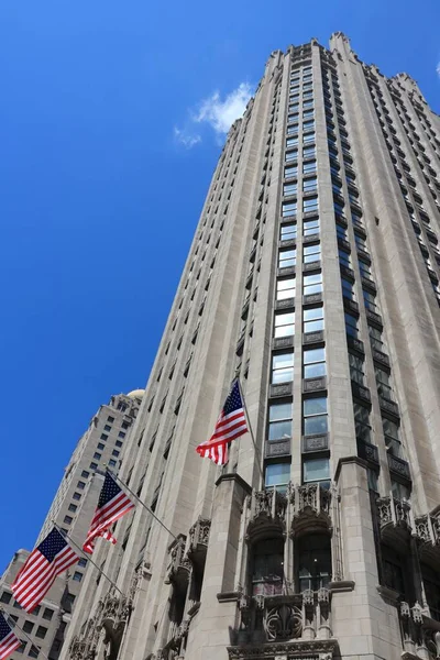 Chicago Usa Ιουνιου 2013 Νεογοτθικός Ουρανοξύστης Tribune Tower Στο Σικάγο — Φωτογραφία Αρχείου