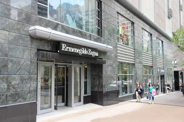 Chicago Usa June 2013 Ermenegildo Zegna Store Magnificent Mile Chicago — Stock Photo, Image