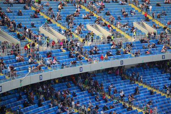 Katowice Polen Oktober 2017 Publiek Het Silezisch Stadion Stadion Slaski — Stockfoto