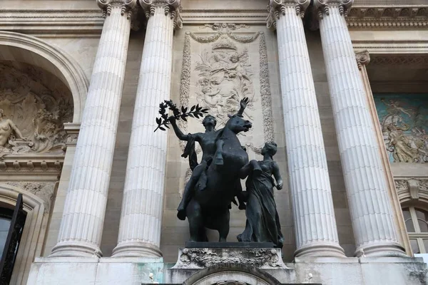 Paris France December 2019 Facade Decorations Grand Palais Paris France — Stock Photo, Image