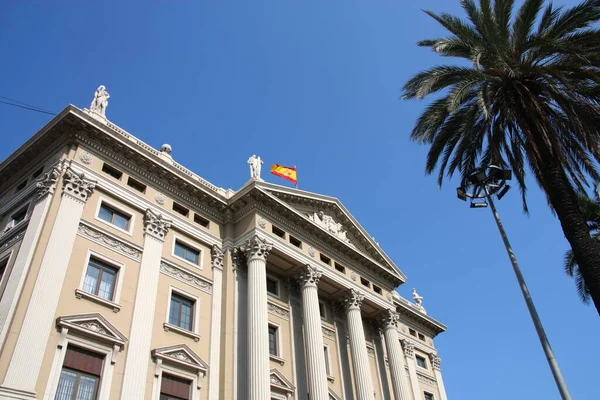 Bezienswaardigheid Van Barcelona Spanje Gobierno Militar Onderdeel Van Het Ministerie — Stockfoto