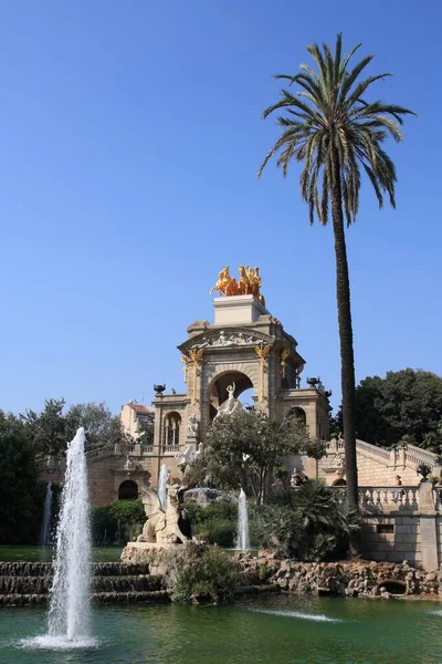 Barcelona Spanya Daki Ciutadella Parkı Barcelona Daki Muazzam Halk Parkı — Stok fotoğraf