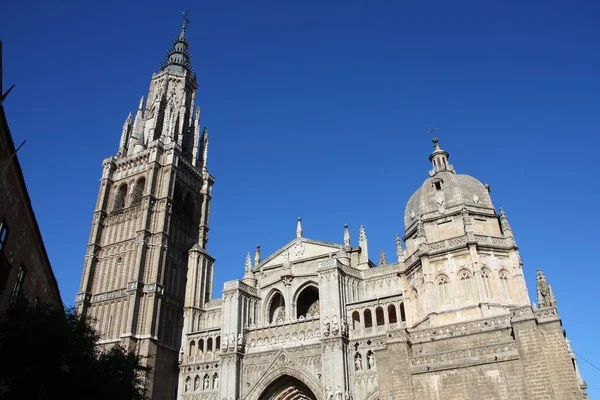 Katedrála Toledo Španělsku Středověký Gotický Katedrálový Kostel — Stock fotografie