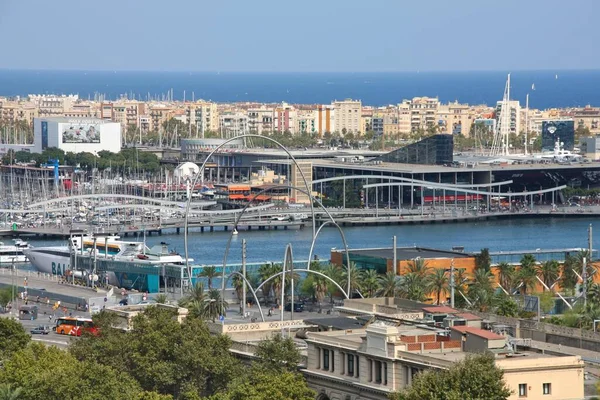 Barcelona Spanien September 2009 Stadtteilblick Port Vell Barcelona Der Zweitgrößten — Stockfoto