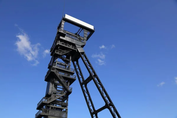 Marco Cabeza Mina Alemania Antigua Mina Carbón Ahora Monumento Industrial —  Fotos de Stock