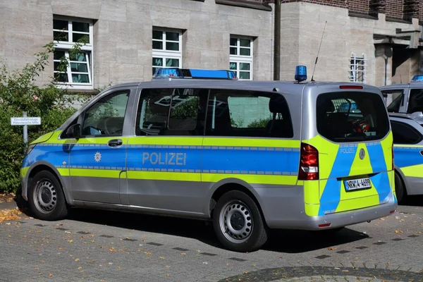 Bochum Alemania Septiembre 2020 Vehículo Policía Alemán Estacionado Bochum Policía — Foto de Stock