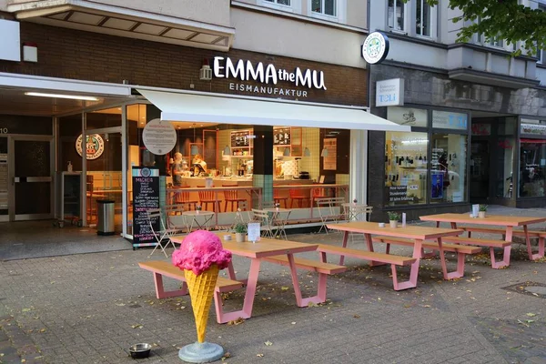 Herne Deutschland September 2020 Emma Das Lokale Eiscafé Der Innenstadt — Stockfoto