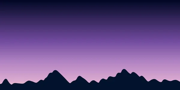 Гора Захід Сонця Вечірнє Небо Копійкою Природний Фон Вашого Проекту — стоковий вектор