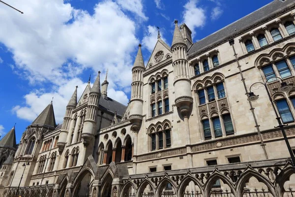 Die Royal Courts Justice London Großbritannien Wahrzeichen Von London — Stockfoto