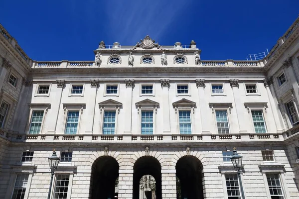 Somerset House Dominantní Budovou Londýně Současné Době Součástí King College — Stock fotografie
