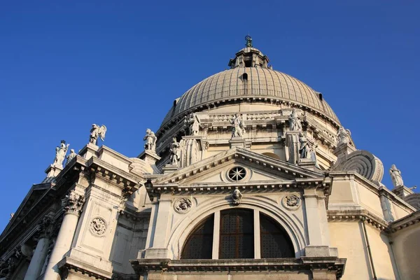 Venezia Punto Riferimento Italia Basilica Santa Maria Della Salute Basilica — Foto Stock