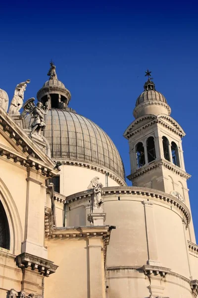 威尼斯地标 意大利 Basilica Santa Maria Della Salute 圣玛丽健康教堂 — 图库照片