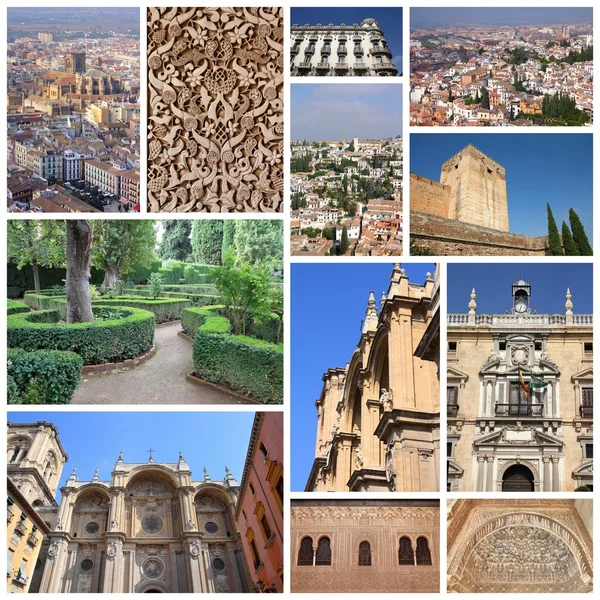 Granada collage — Stockfoto