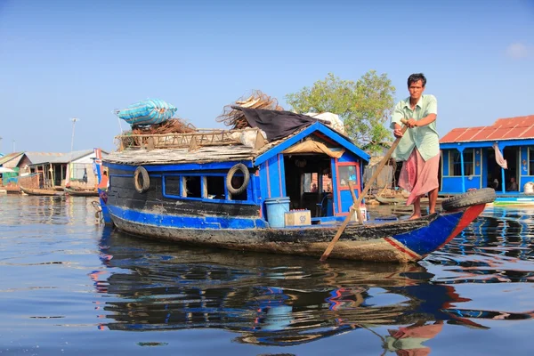 Village flottant à Cambodia — Photo