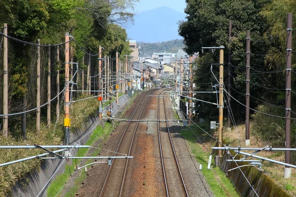 Eisenbahngleise in Japan — Stockfoto