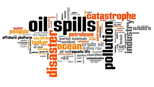 Разливы нефти — стоковое фото