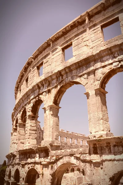 Roman Arena i Kroatien - Stock-foto