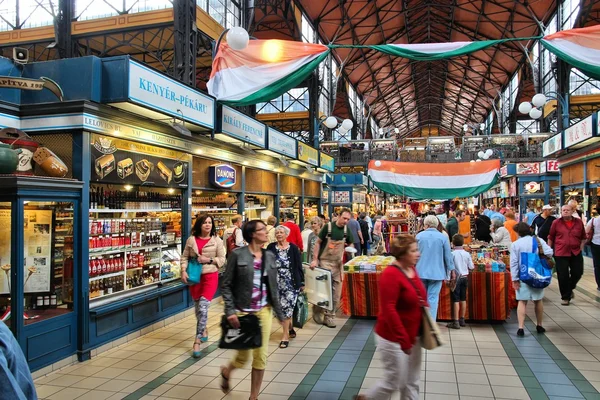 Budapest Grande sala del mercato — Foto Stock