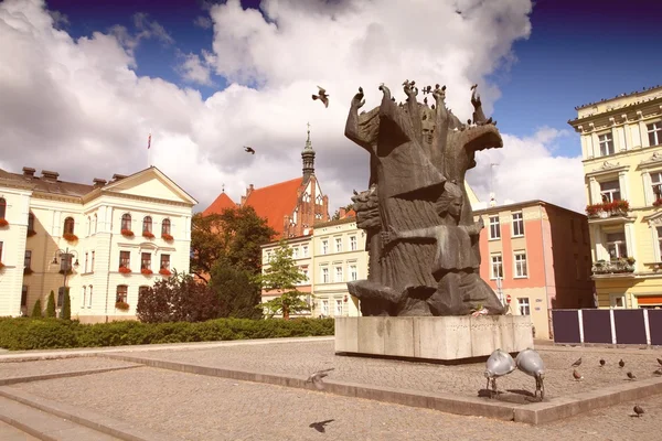 Praça da cidade de Bydgoszcz — Fotografia de Stock