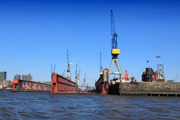 Hamburg port — Stockfoto