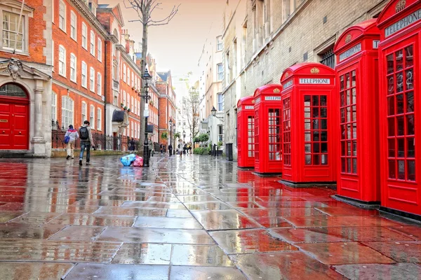 Londen regen — Stockfoto