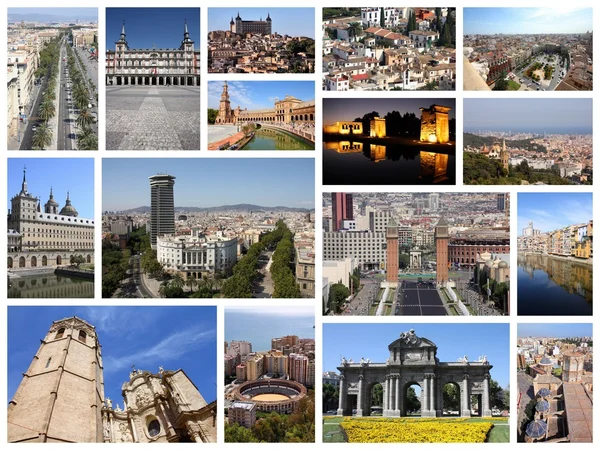 Spanje collage — Stockfoto