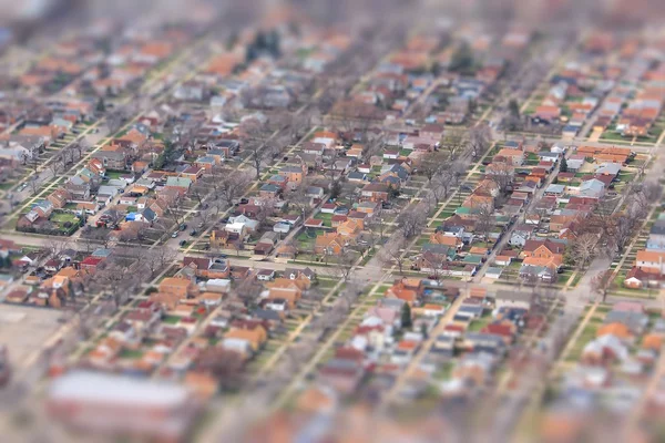 Tilt shift Chicago — Stockfoto