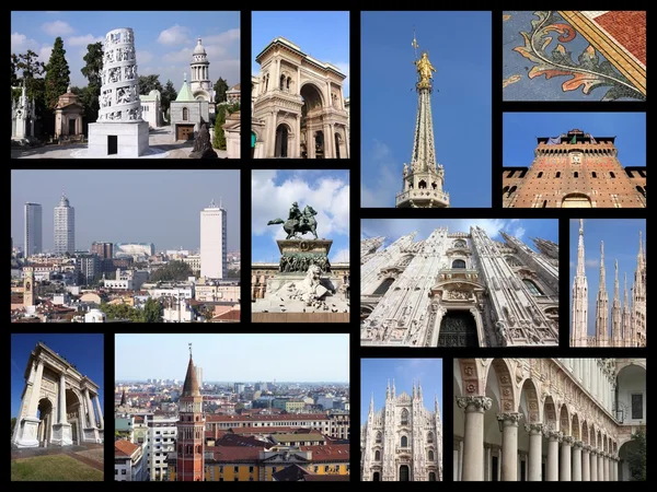 Milan collage — Stock Photo, Image